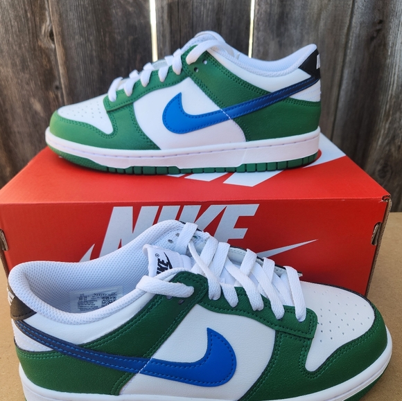Nike Dunk Low Malachite/Black/White/Photo Blue 6Y Women's 7.5 - Picture 3 of 7